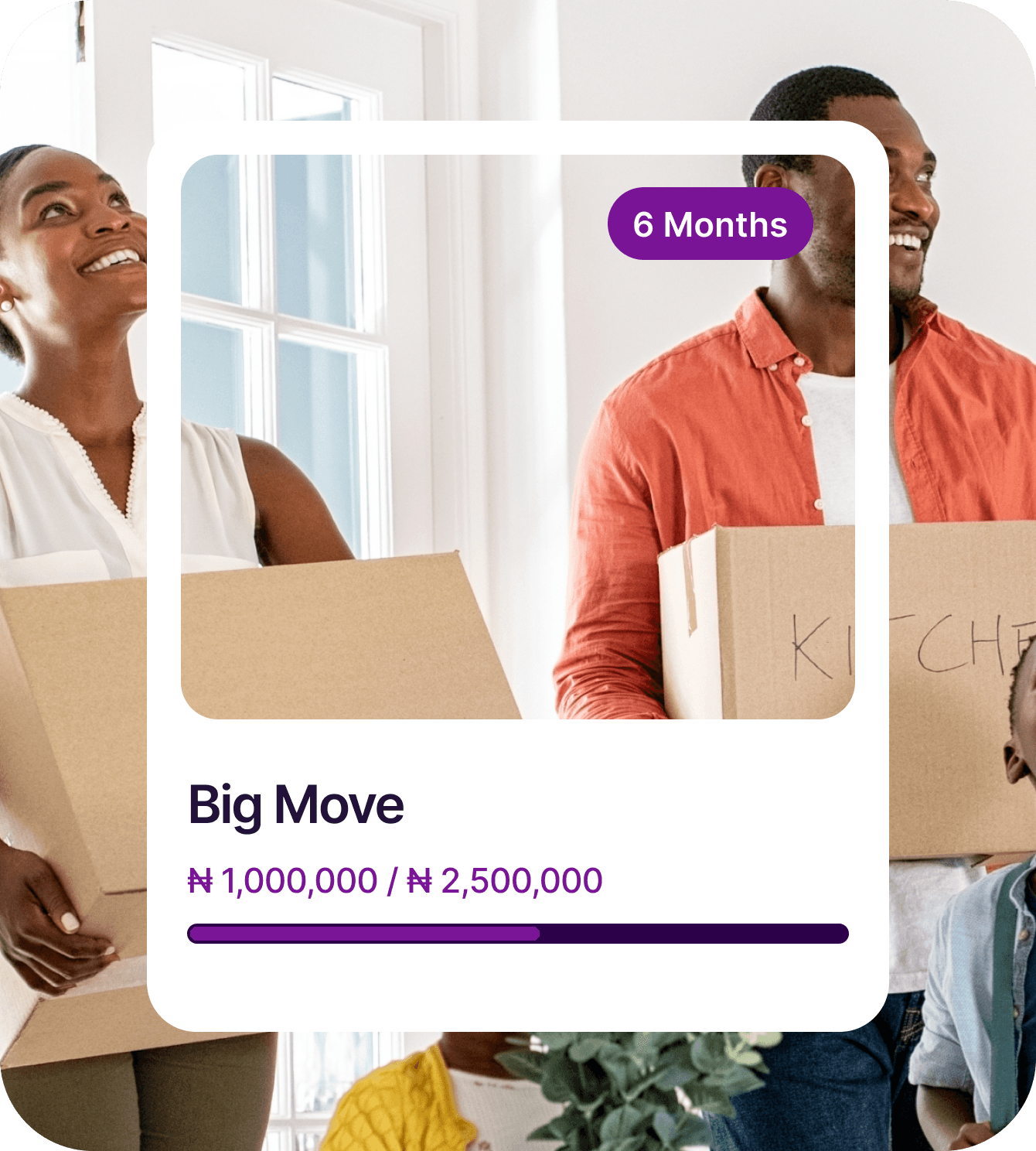 Target savings for a big move